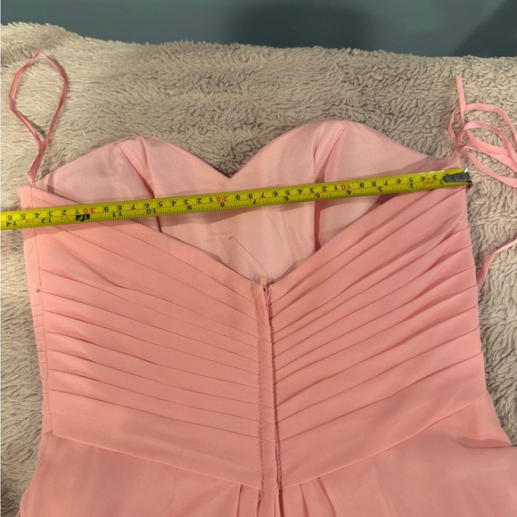 Allure Bridals Strapless Sweetheart Chiffon Gown in Blush Pink - Picture 7 of 8